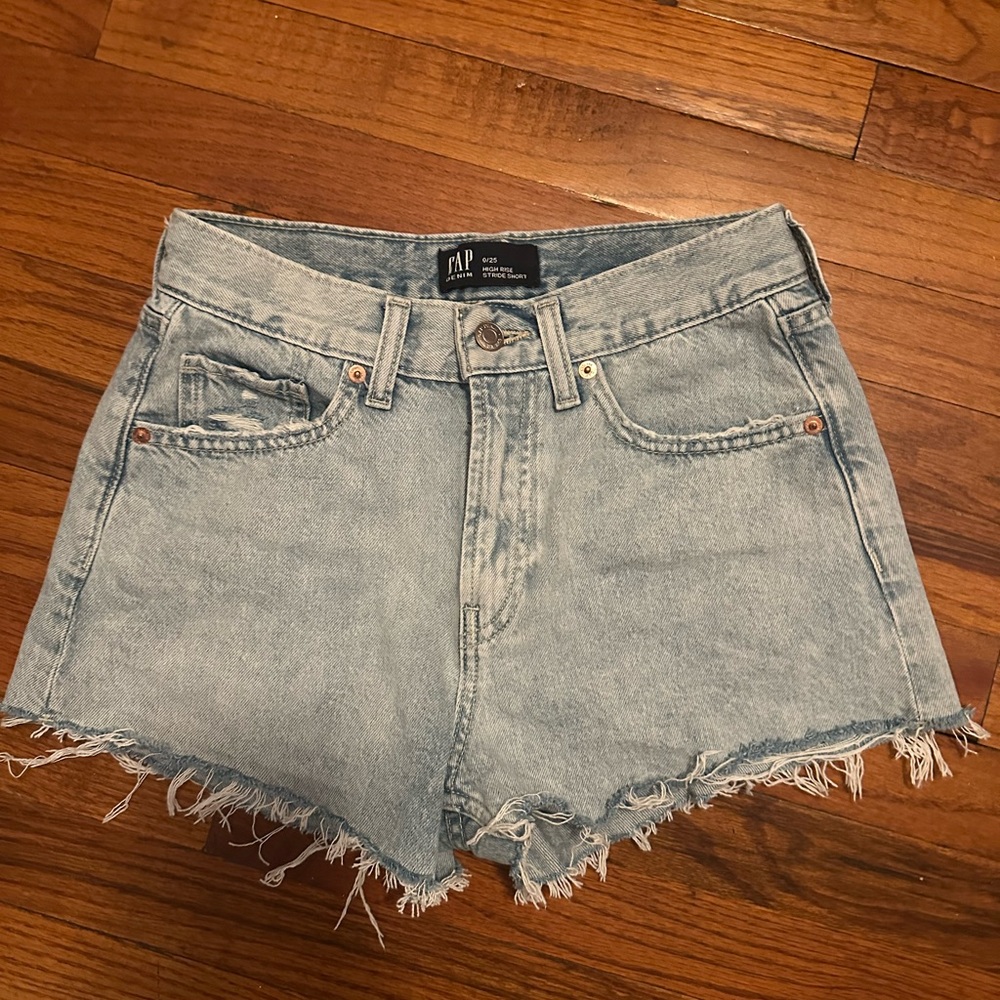 GAP Women's Faded Blue Jean Shorts